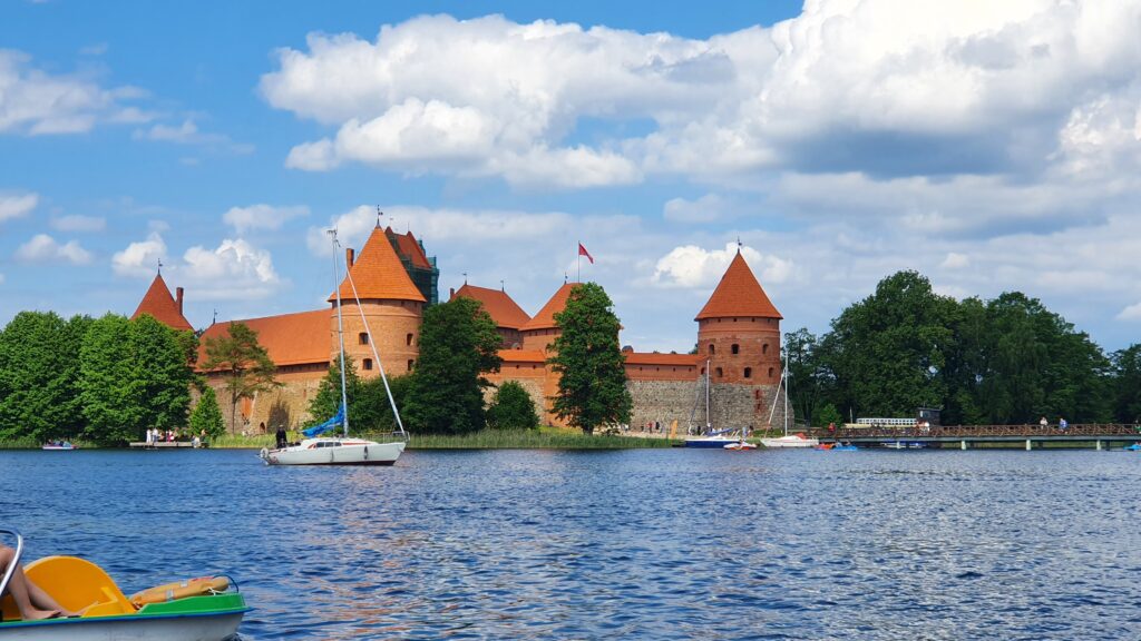 Trakai Island Castle on Lake Galvė in Lithuania