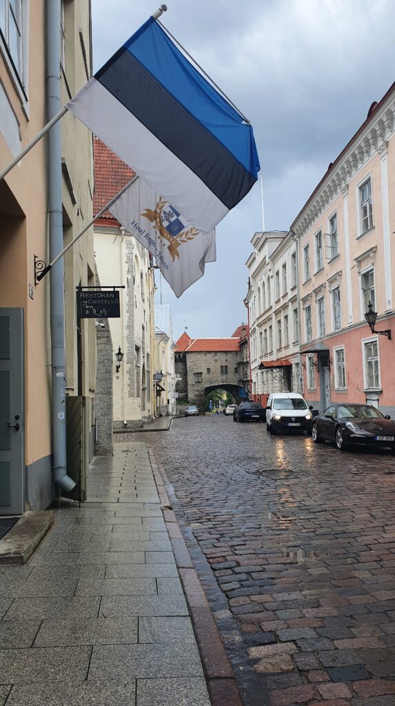 Estonian flag, Tallinn Estonia