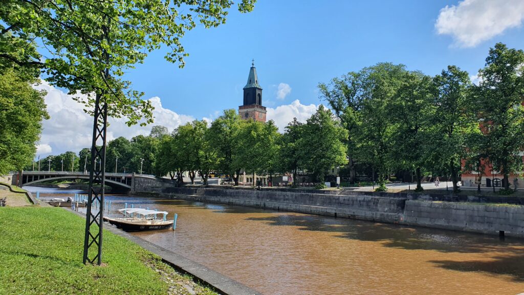 Turku Cathedral and River Aura