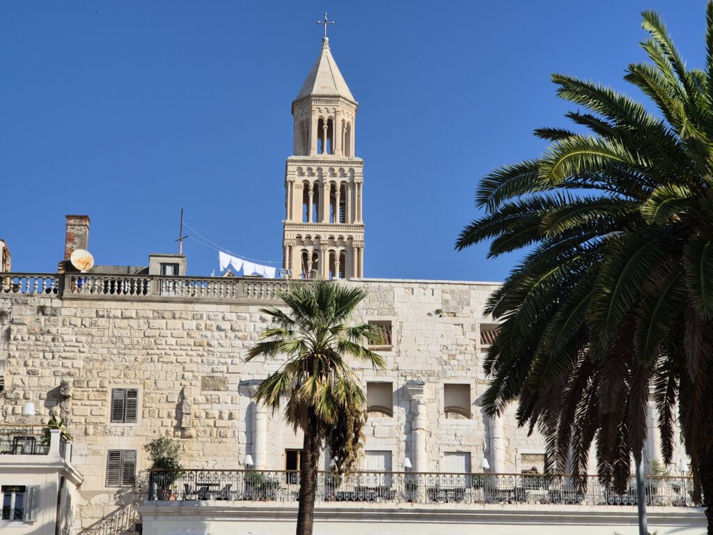 The picturesque Riva promenade in Split, Croatia, offering a stunning architecture view and lively atmosphere.