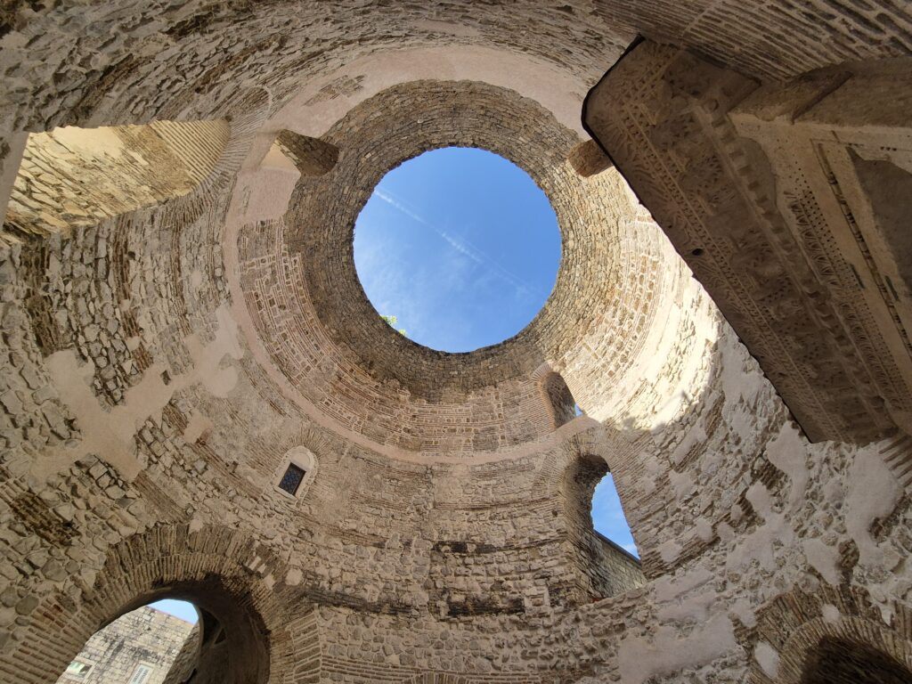 The Temple of Jupiter, a historic gem in Split, Croatia, set within the UNESCO-listed Diocletian's Palace.